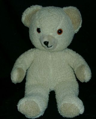 14 " Big Vintage 1986 Snuggle Teddy Bear Russ Lever Bros Stuffed Animal Plush Toy