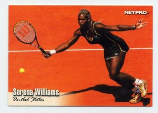 2003 Netpro Serena Williams Rare Real Rookie Card Rc 1 Tennis United States Usa