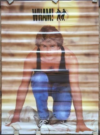 Wham George Michael Poster 1984 Approx 20 X 27 1/2 Rare
