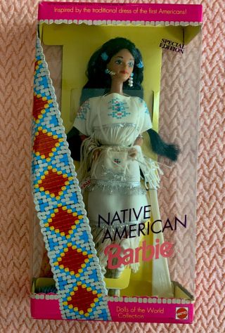 1992 Native American Barbie Doll Special Edition By Mattel No 1753 Vtg Nrfb