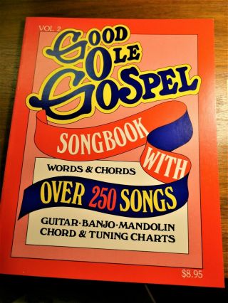 Good Ole Gospel Songbook Vol 2 Guitar,  Banjo,  Mandolin Vtg Rare Sheet Music