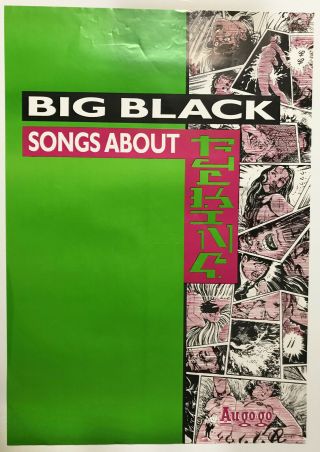 Big Black Rare Australian Record Store Poster - (1987)