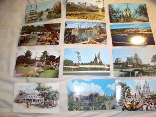 Rare - 12 Ct Vintage 1960 - 1970 " S Disneyland & Disney World Postcards - 6