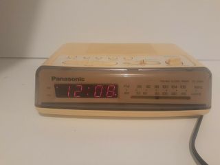 Vintage Panasonic Fm/am Clock Radio Model Rc - 6066.