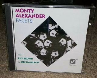 Monty Alexander - Facets - Cd - 1979 - Concord Jazz - Ccd - 4108 Rare Vg,  Brown