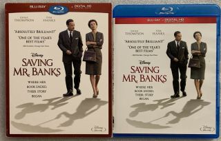 Disney Saving Mr.  Banks Blu Ray,  Rare Oop Slipcover Sleeve Tom Hanks Buy It Now