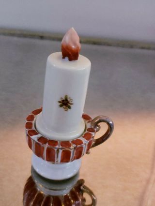 Rare Occupied Japan Red Striped Christmas Candle Lighter