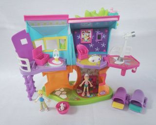 Polly Pocket Vintage 2003 Magnetic Tree House - Complete