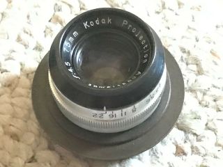 Vintage Kodak Projection Anastigmat Lens F:4.  5 75mm G6