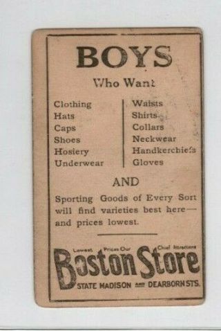1917 Boston Store H801 - 8,  George Burns,  Detroit Tigers 19,  rare issue 2