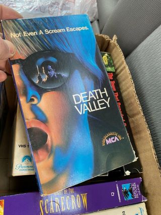 1982 Death Valley Rare Horror Slasher Vhs Mca Rainbow Logo Og 1st Release