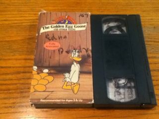Very Rare Storytime Classics The Golden Egg Goose & Other Tales Vhs Animated