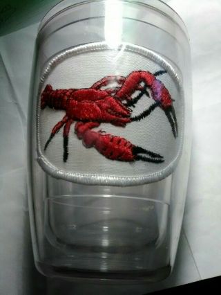 Rare Vintage 1980s Lobster Patch In Signature Series Plastic Insulated Tumbler