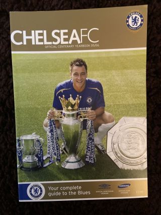 2005/2006 Chelsea Fc Official Limited Edition Yearbook.  Rare And Scarce Edition.