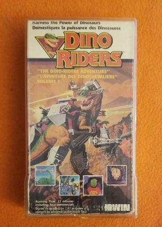 Dino Riders Vhs Volume 1 Irwin Tyco Industries Animation Rare 1987 Dinosaurs