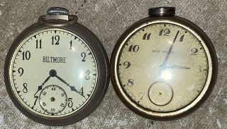 Rare Vintage Biltmore Wind Up Pocket Watch - & Haven (parts)