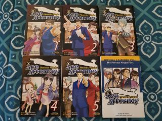 Rare Oop Ace Attorney Manga Volumes 1 2 3 4 5 Casebook Complete