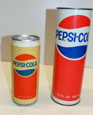 Vintage Antique Push Button Telephone Shaped Like Pepsi Cola Soda Pop Can Wired 3