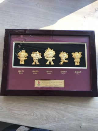 Rare 2008 Beijing Olympics Box Set Of 5 Mascots Numbered 14733 99p Start Bid