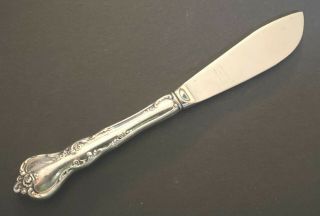 Reed & Barton Mirrorstele Sterling Silver Handle Stainless Steel Butter Knife
