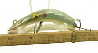 Vintage Wooden Lazy Ike,  Metal Lip,  3 5/8 ",  Good Paint,  Collect Or Fish