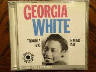 Extremely Rare - Georgia White - Trouble In Mind - 1935/1941 - Cd -
