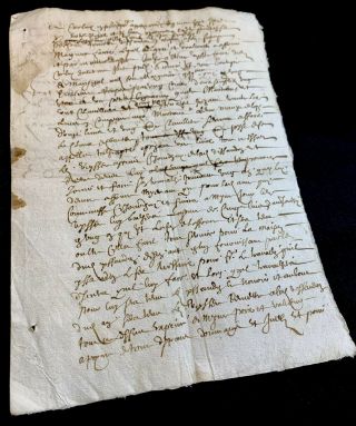 Antique Manuscript 1657 4 Pages