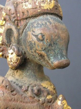 Rare Statuette En Bois,  Mythologie De Bali IndonÉsie