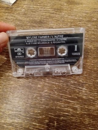 RARE Mylene Farmer L ' autre Cassette Tape Made in Chile 1991 3