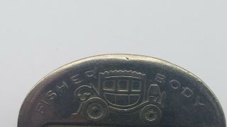 Vintage Fisher Body Hamilton Plant Employee Badge ID Pin GM Chevy 1 - 36 C8 3