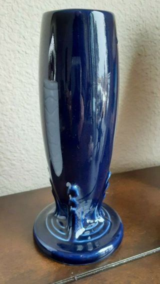 Vintage Fiestaware Cobalt Blue Bud Vase Fiesta