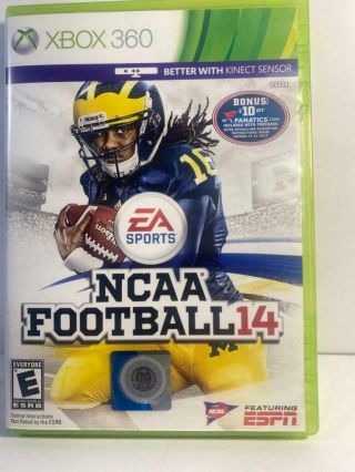 Rare Xbox 360 Ncaa Football 14 Complete Hard To Find