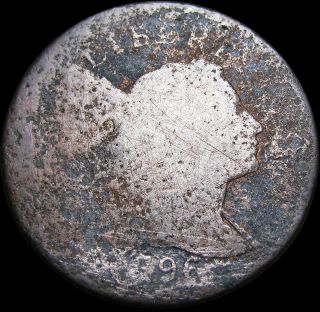 1796 Liberty Cap Large Cent Type Coin Rare Low Grade L@@k - - - - G237