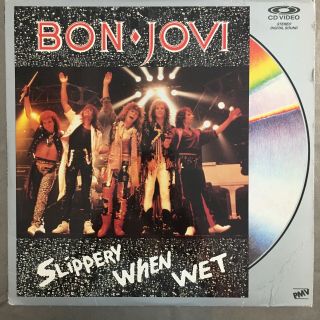 Bon Jovi Laserdisc Ld Slippery When Wet Music Concerts Videos Rare