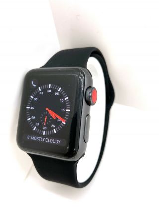RARE Apple Watch Series 3 Space Gray Aluminium 38mm Case Cellular GPS LTE 2