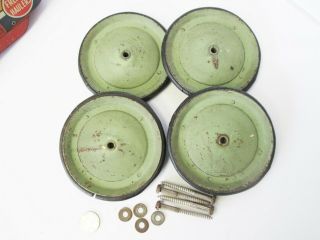 Set Of Four Vintage Cart Wheels Wagon Buggy