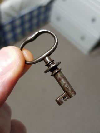 Very Rare & Unusual Design,  Old Antique Vintage Keys Small Jewellery Box Case
