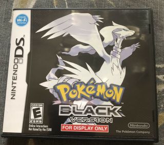 No Game.  Pokemon Black (nintendo Ds) Display Only Case.  Rare Htf