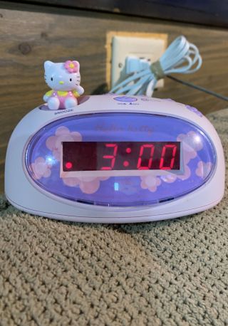 Sanrio Hello Kitty Digital Alarm Clock Kt3005p Rare