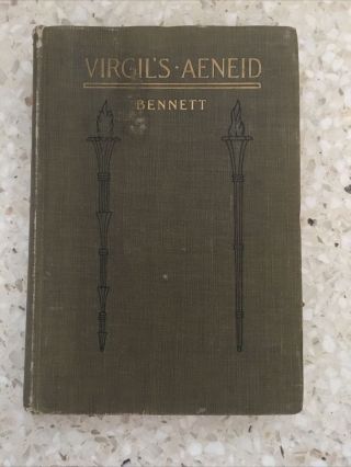 Vintage Antique Book 1904 Virgil 