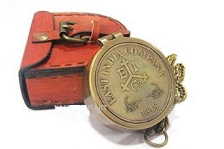 Brass Compass Engraved 1818 East India Company - Personalized Compass,  Gift