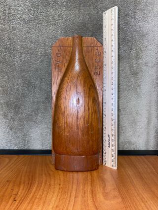 Antique Vintage Wood Foundry Sand Mold Glass Bottle Industrial Elkins Wv