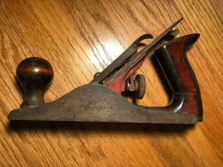 Vintage Dunlap Smooth Bottom Wood Plane Antique Hand Tool Usa
