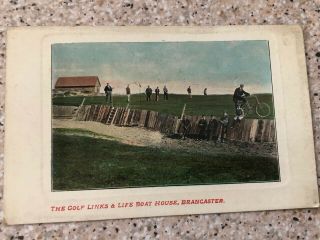 Rare 1905 Golf Postcard Brancaster Golf Course 