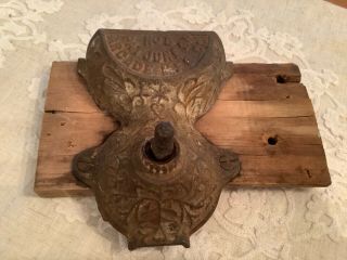 Antique Arcade Coffee Grinder Mill Wall Mount Cast Iron No 5 June 94 Parts