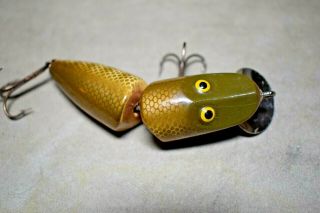 Vintage Paw Paw Jointed Pike Wood Lure Nr 3 - 1/2 