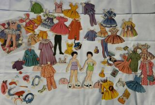 Vintage 1960 Tammy Marihugh Paper Dolls Extremely Rare Saalfield 4433