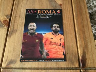 As Roma V Liverpool 2017 - 2018 Champions League Rare