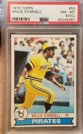 1979 Topps Willie Stargell Pittsburgh Pirates 55 - Hall Of Famer Psa 8 Oc