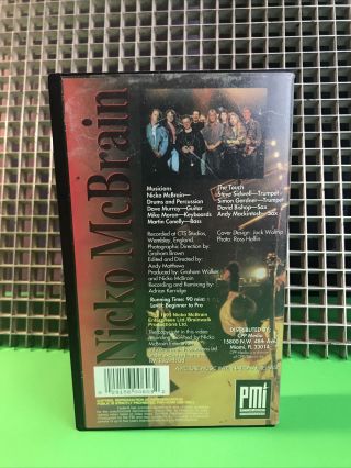 NICKO MCBRAIN Rhythms Of The Beast - VHS•PMI Release•Iron Maiden•Heavy Metal•RARE• 2